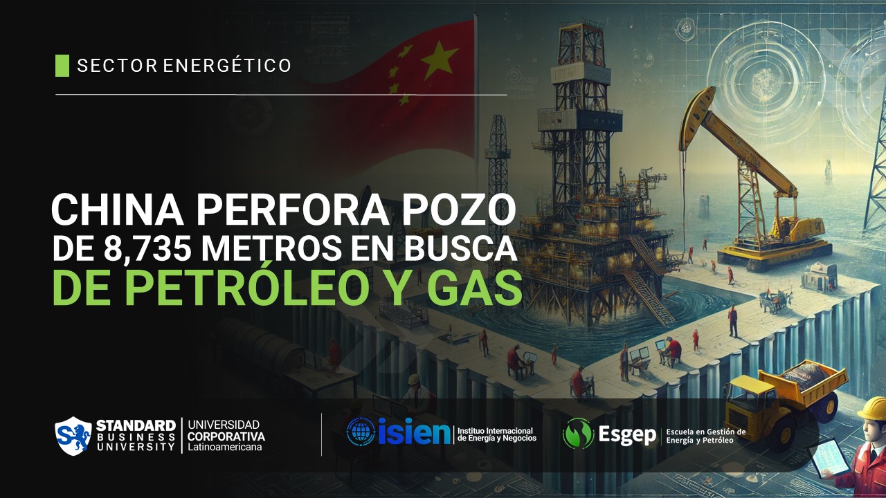 China perfora pozo de 8,735 metros en busca de petróleo y gas