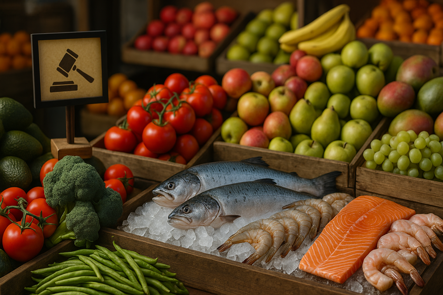 EE.UU.: la industria alimentaria exige alivio arancelario para frenar el encarecimiento de frutas, verduras y mariscos