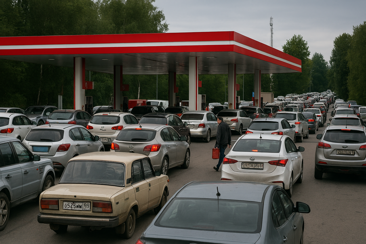 RUSIA enfrenta una grave escasez de gasolina en todo el país