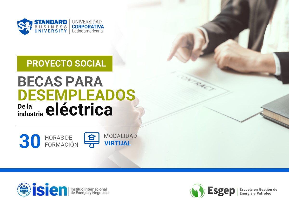 PROYECTOS SOCIALES ESPECIALIZADO EN BECAS PARA DESEMPLEADOS DE LA INDUSTRIA ELéCTRICA