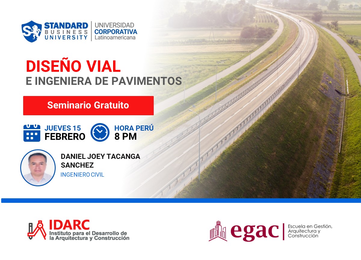 SEMINARIO ESPECIALIZADO EN DISEÑO VIAL E INGENIERÍA DE PAVIMENTOS