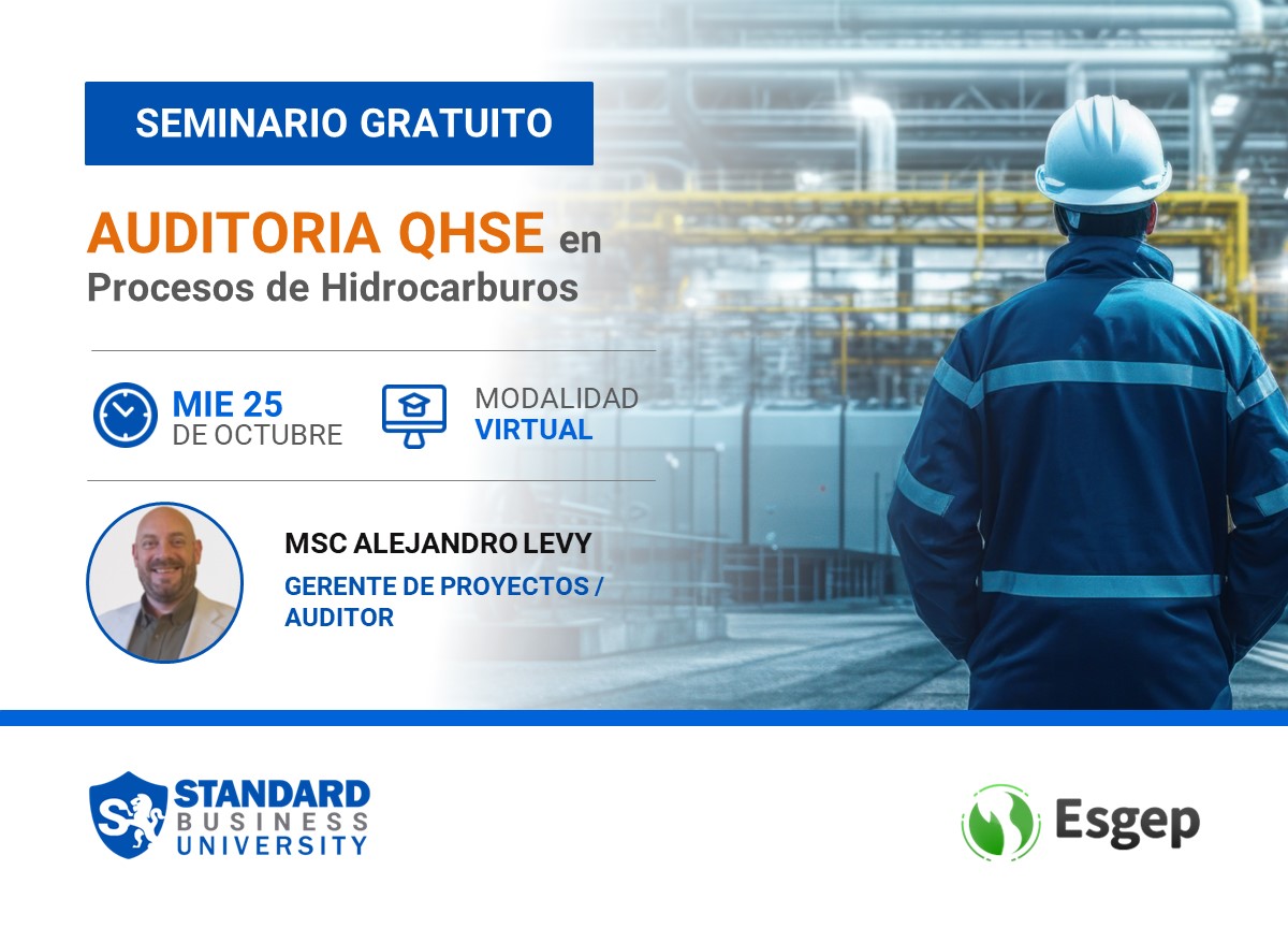 SEMINARIO ESPECIALIZADO EN AUDITORIA QHSE EN PROCESOS DE HIDROCARBUROS