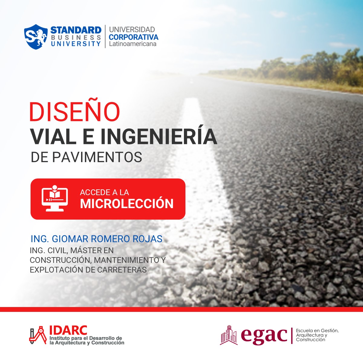 MICROLECCIÓN DISEÑO VIAL E INGENIERÍA DE PAVIMENTOS