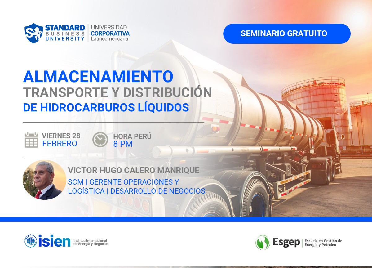SEMINARIO ESPECIALIZADO EN ALMACENAMIENTO, TRANSPORTE Y DISTRIBUCIÓN DE HIDROCARBUROS LÍQUIDOS