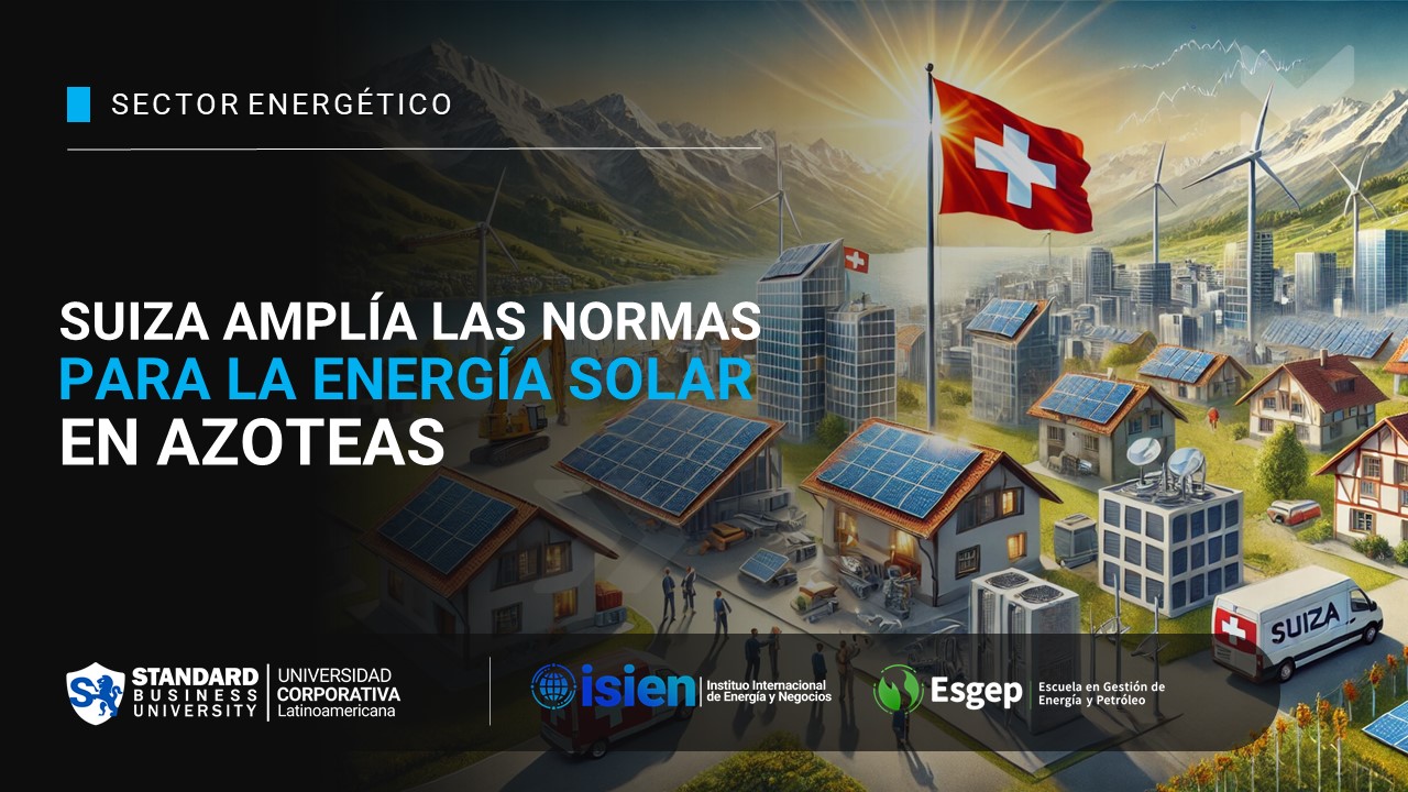 Suiza amplía las normas para la energía solar en azoteas, el almacenamiento y las comunidades energéticas