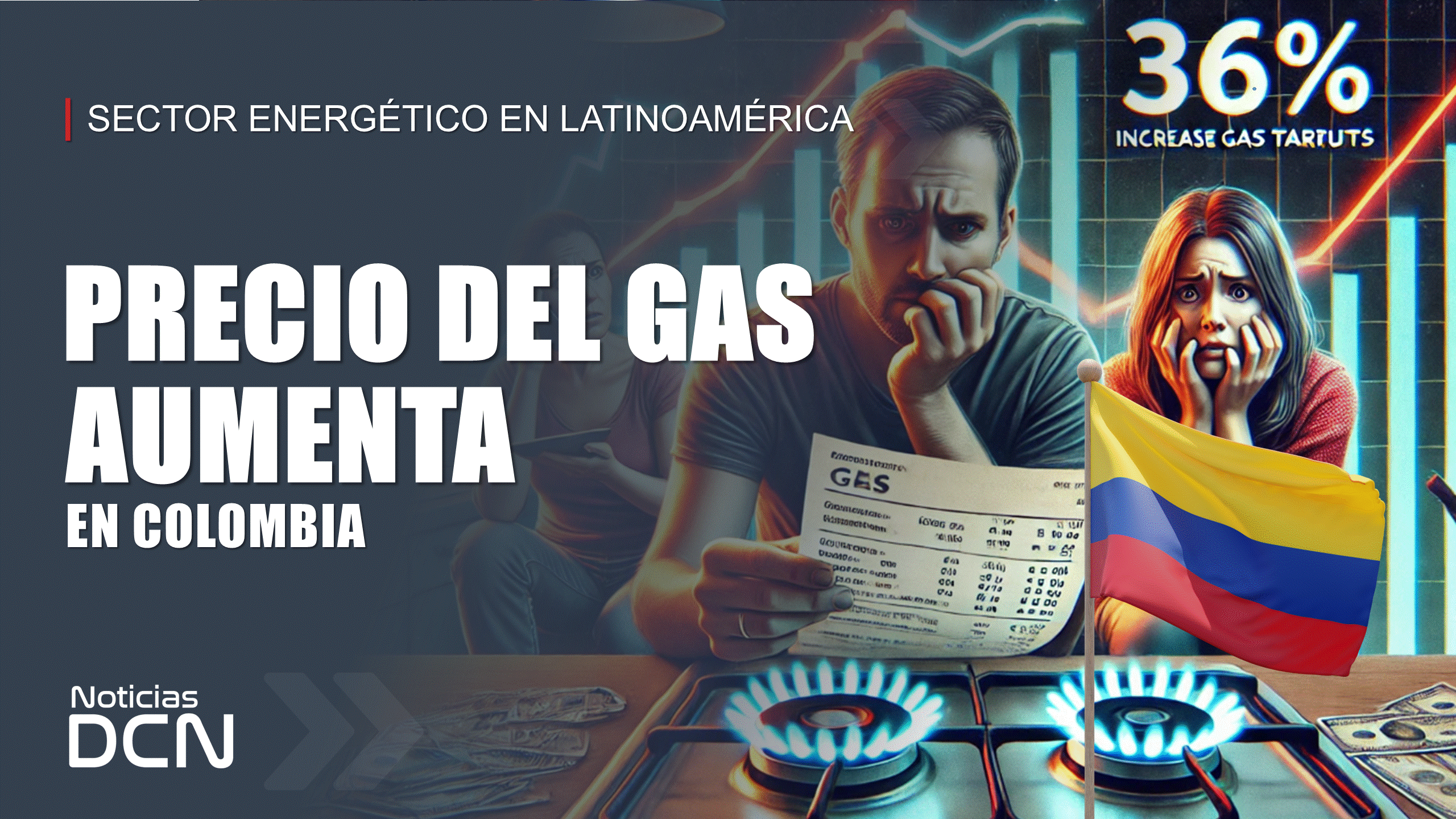 Aumento del 36% en la tarifa del gas golpeará a millones de colombianos desde febrero