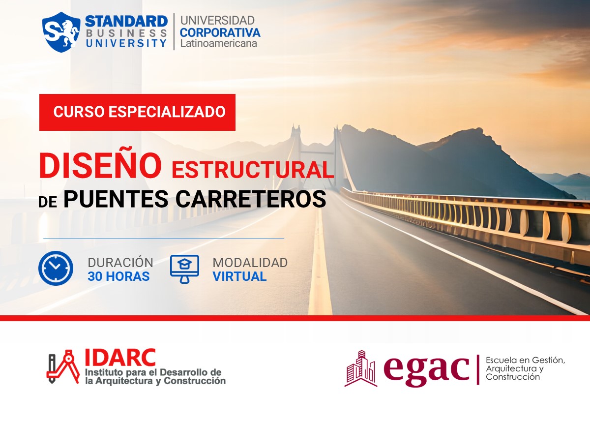 CURSO ESPECIALIZADO EN DISEÑO ESTRUCTURAL DE PUENTES CARRETEROS 