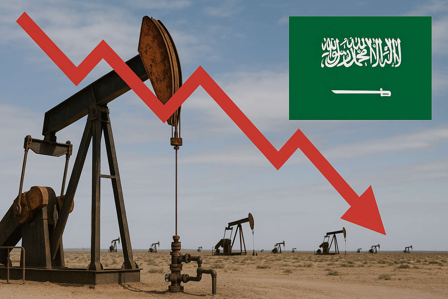 El Petróleo Cae Mientras Arabia Saudita Recorta Precios del Crudo en Medio de la Débil Demanda China y la Producción Estadounidense se Estanca