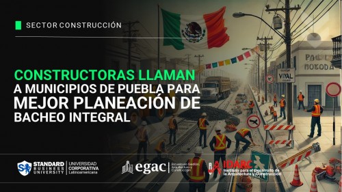 Constructoras llaman a municipios de Puebla para mejor planeación de bacheo integral