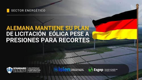 Alemania mantiene su plan de licitación eólica pese a presiones por recortes