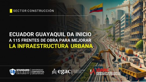 Guayaquil da inicio a 115 frentes de obra para mejorar la infraestructura urbana