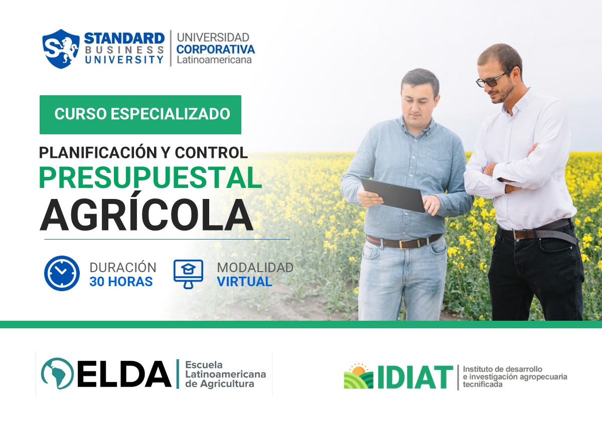CURSO ESPECIALIZADO EN PLANIFICACIÓN Y CONTROL PRESUPUESTAL AGRÍCOLA