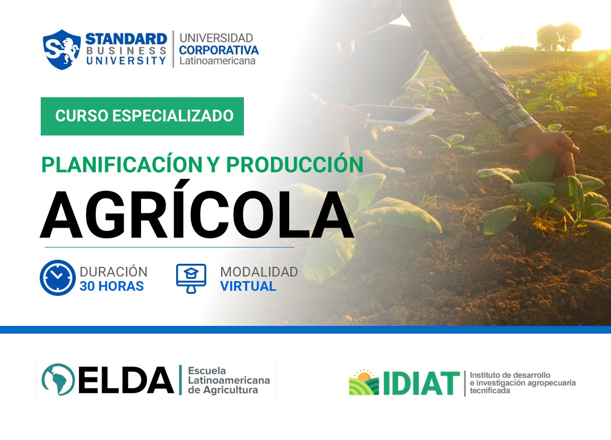 CURSO ESPECIALIZADO EN PLANIFICACIÓN Y PRODUCCIÓN AGRÍCOLA