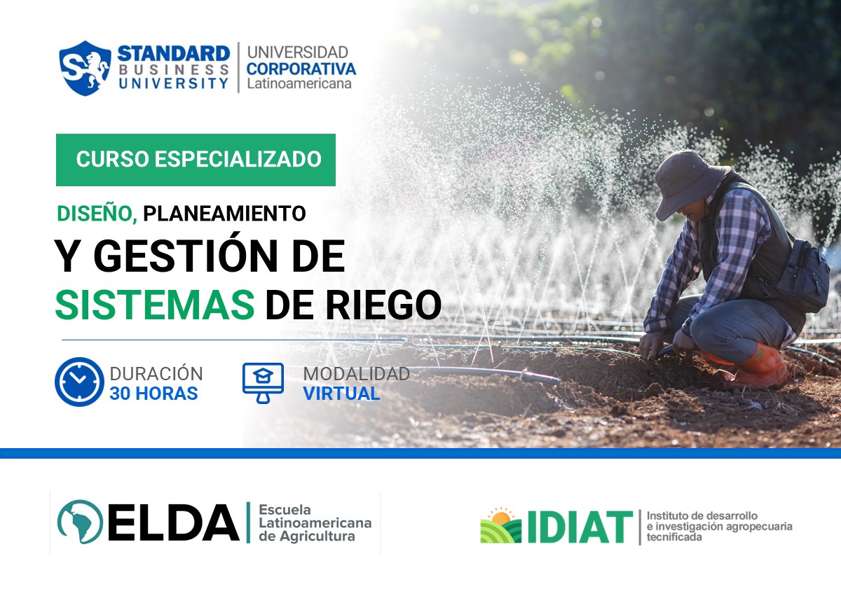 CURSO ESPECIALIZADO EN DISEÑO, PLANEAMIENTO Y GESTIÓN DE SISTEMAS DE RIEGO