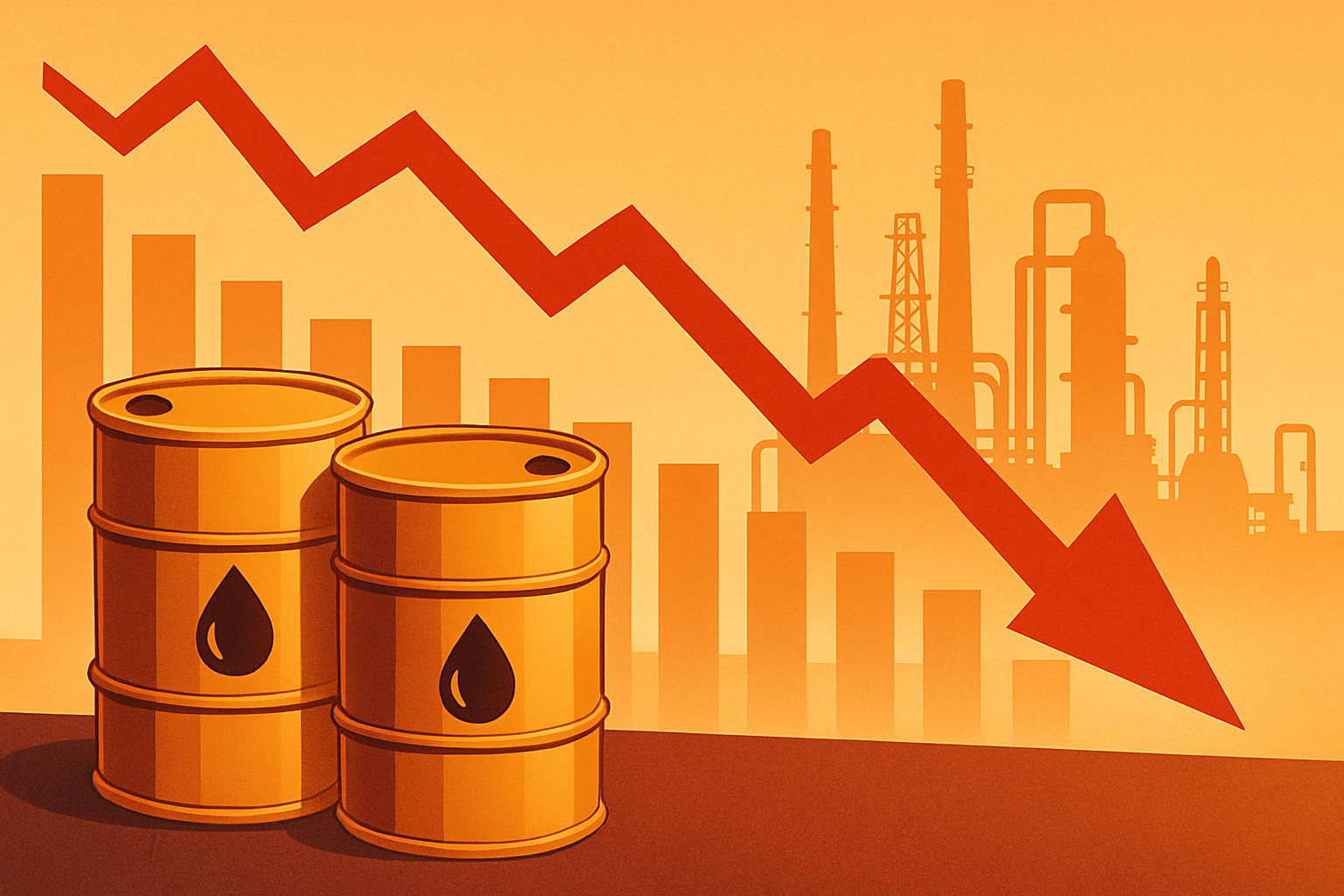 Brent y WTI registran fuertes caídas tras desplome del precio del petróleo