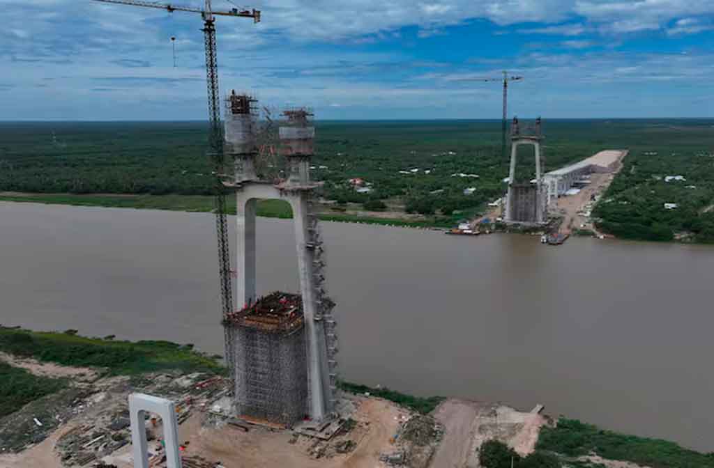 Avanza construcción de puente bioceánico entre Paraguay y Brasil