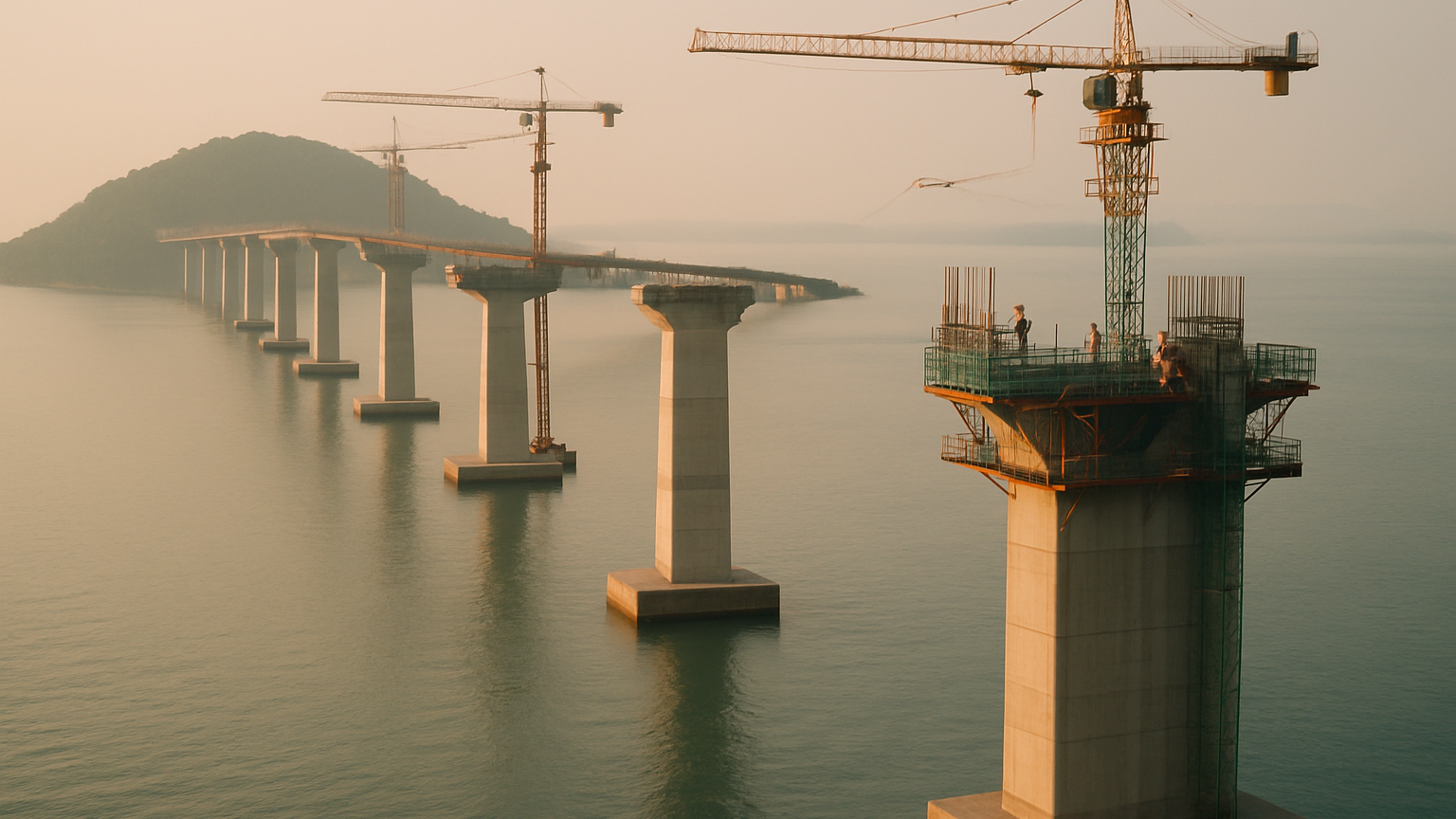 Puente marítimo más largo de América Latina se construye en Brasil