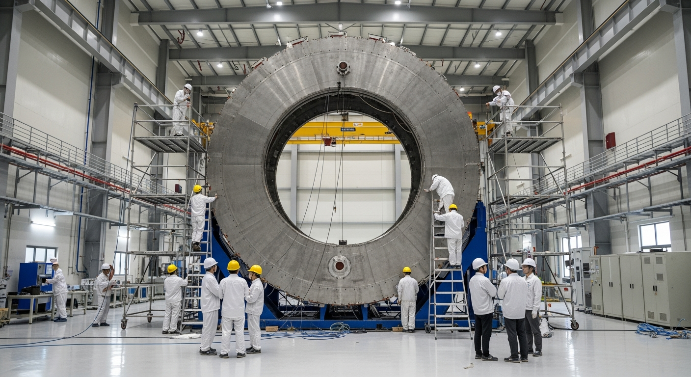 Imán superconductor de fusión nuclear más grande del mundo presentado por China
