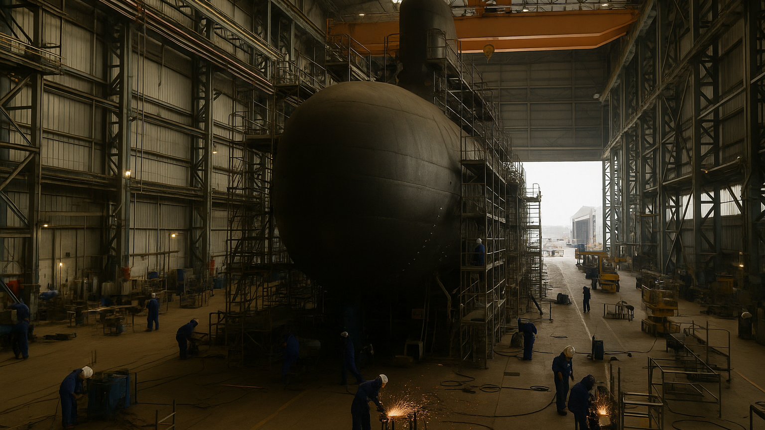 Submarino nuclear de Brasil avanza en construcción en Itaguaí