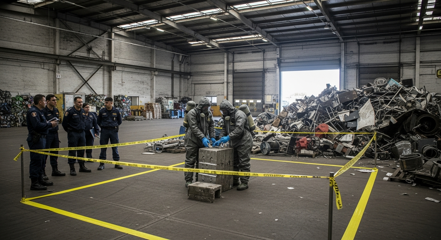 Uranio empobrecido hallado en planta de reciclaje expone fallas de control