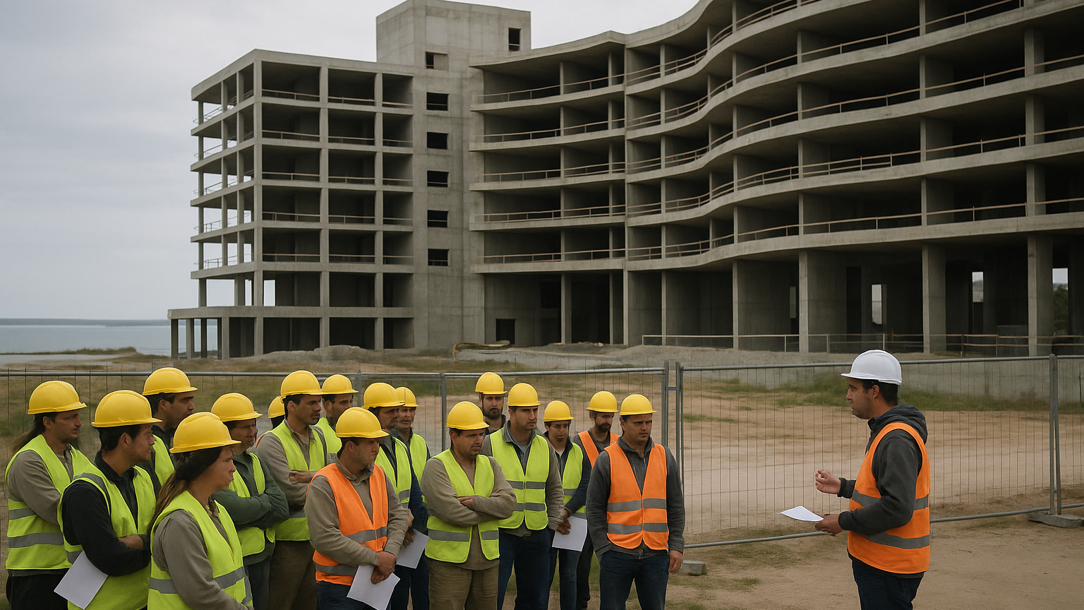 Conflicto laboral paraliza obras del proyecto Cipriani en Maldonado