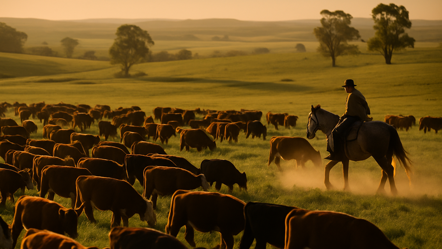 Ganadería uruguaya en máximos históricos mientras agricultura y arroz registran pérdidas