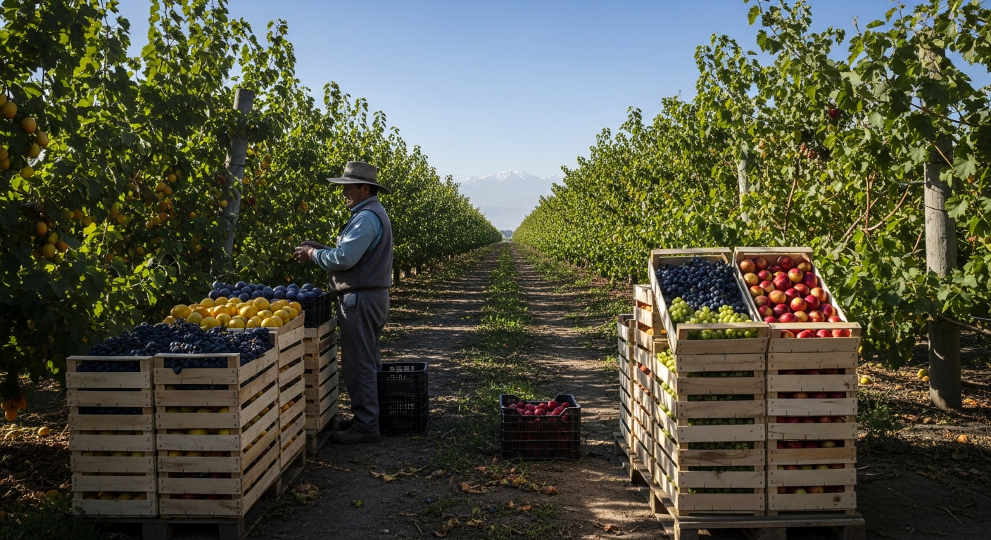 Exportaciones agrícolas de Chile en riesgo por aranceles de Trump