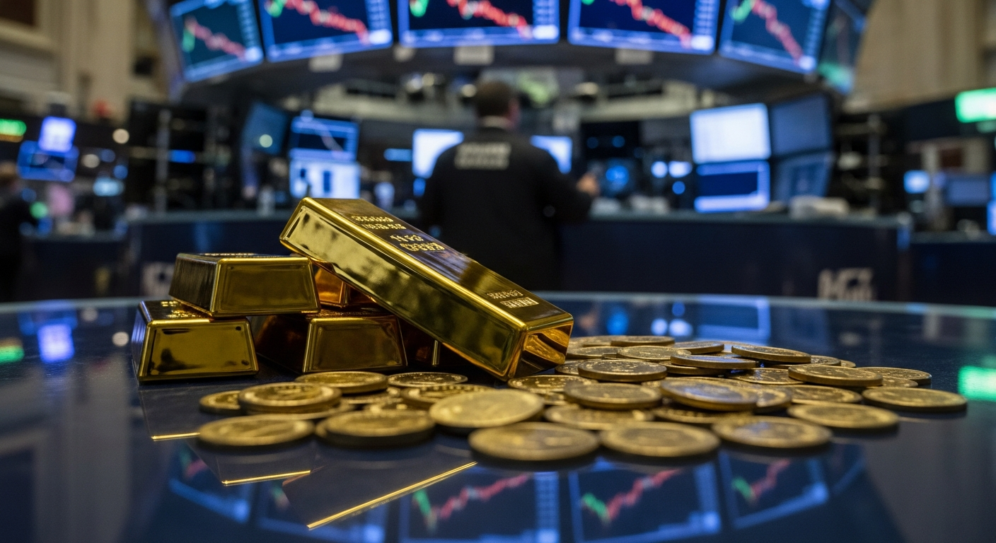 Precio del oro cae 14% en el trimestre, su peor retroceso desde 2013