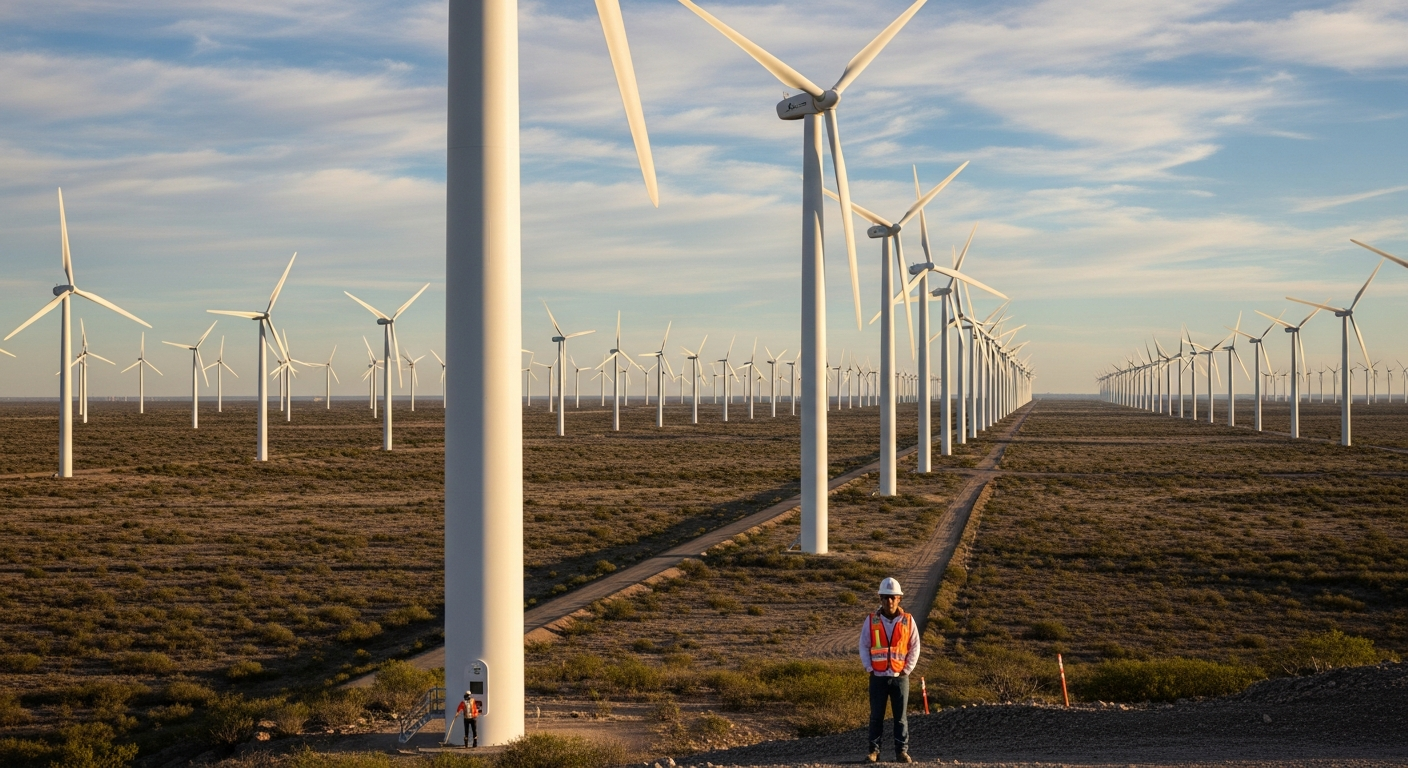 Energía eólica en México alcanza 7,413 MW con 71 parques activos