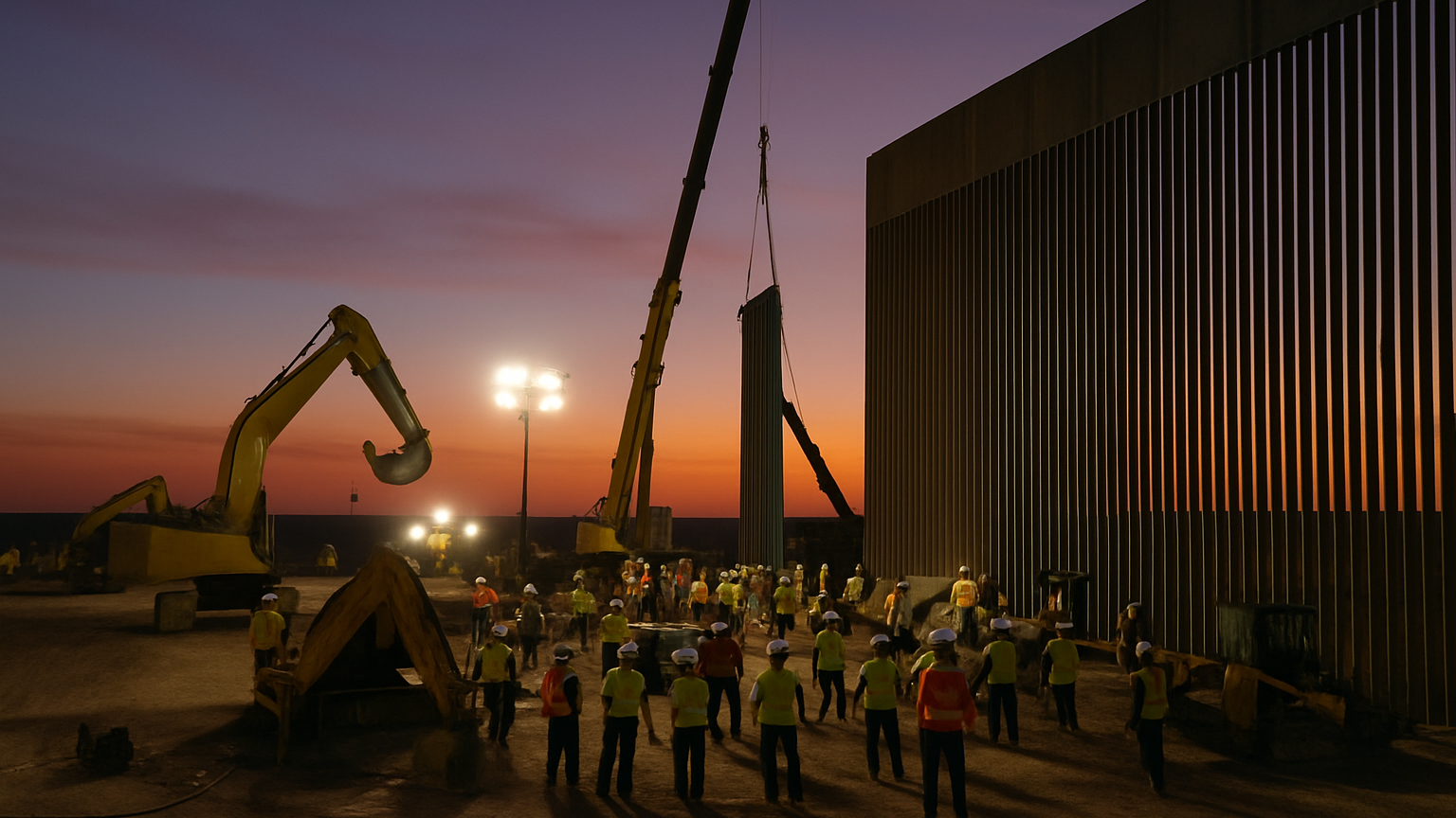 Muro inteligente frontera México-EE.UU. avanza 10 km por semana