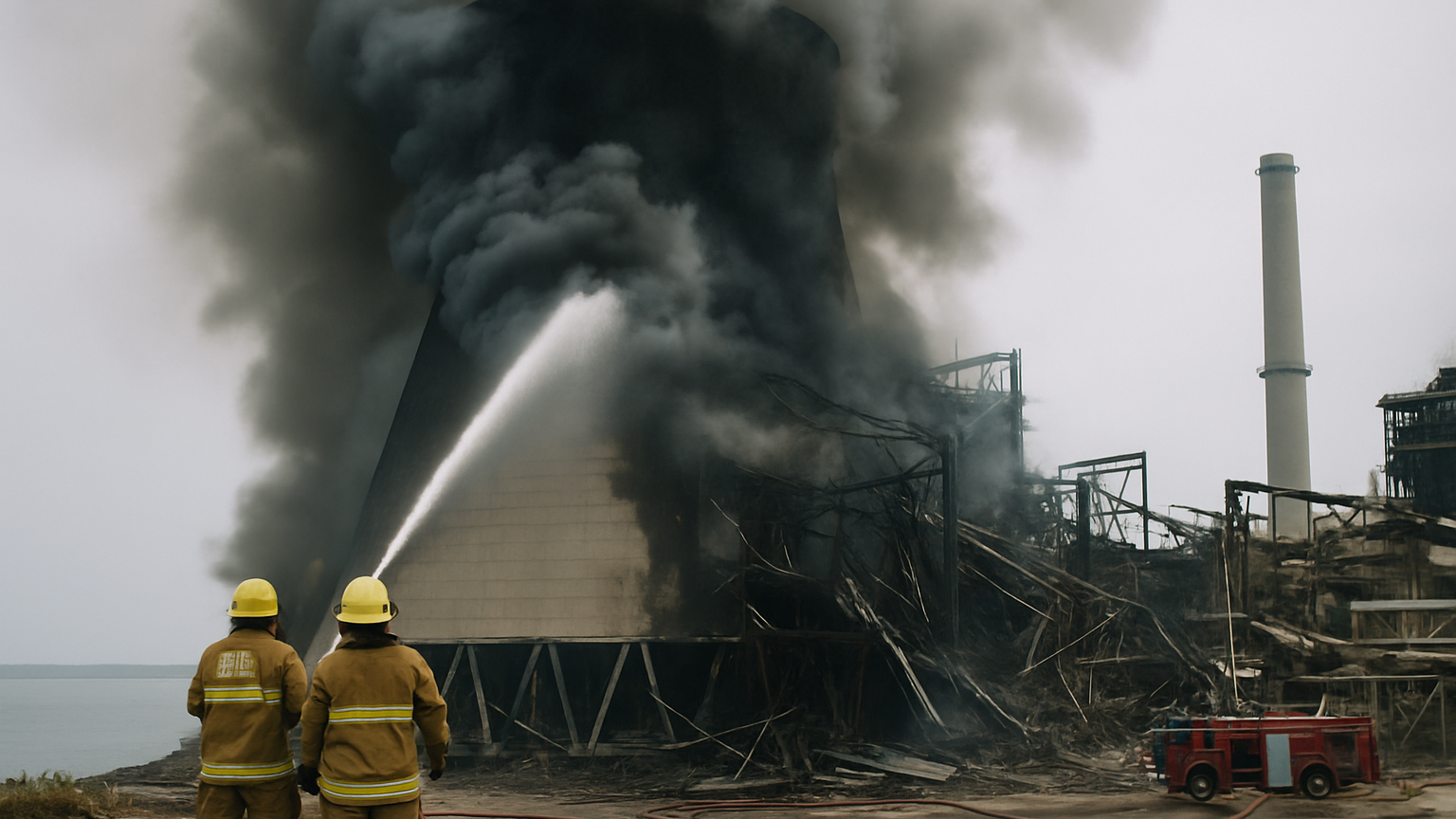 Planta termoeléctrica Esmeraldas I fuera de servicio hasta un año tras incendio