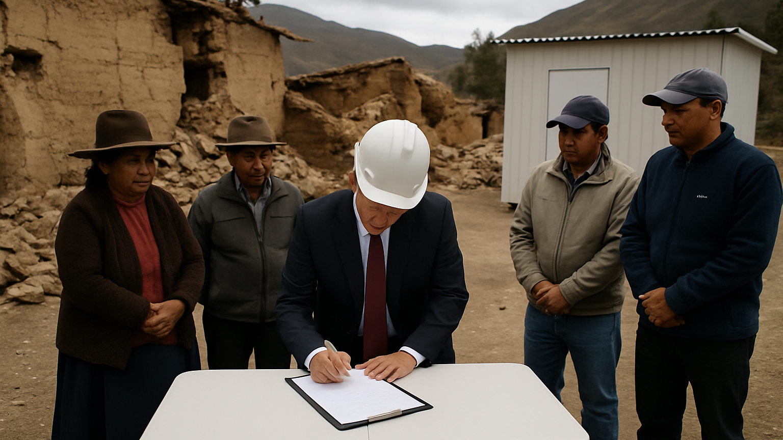 Reconstrucción de viviendas en Chupaca avanza con convenio público-privado