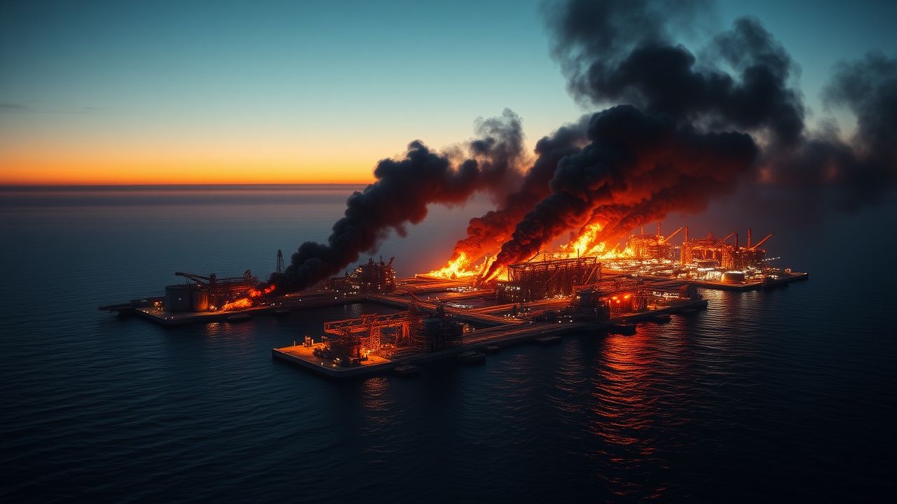 Terminal petrolera Tamanneftegaz atacada por Ucrania en Krasnodar