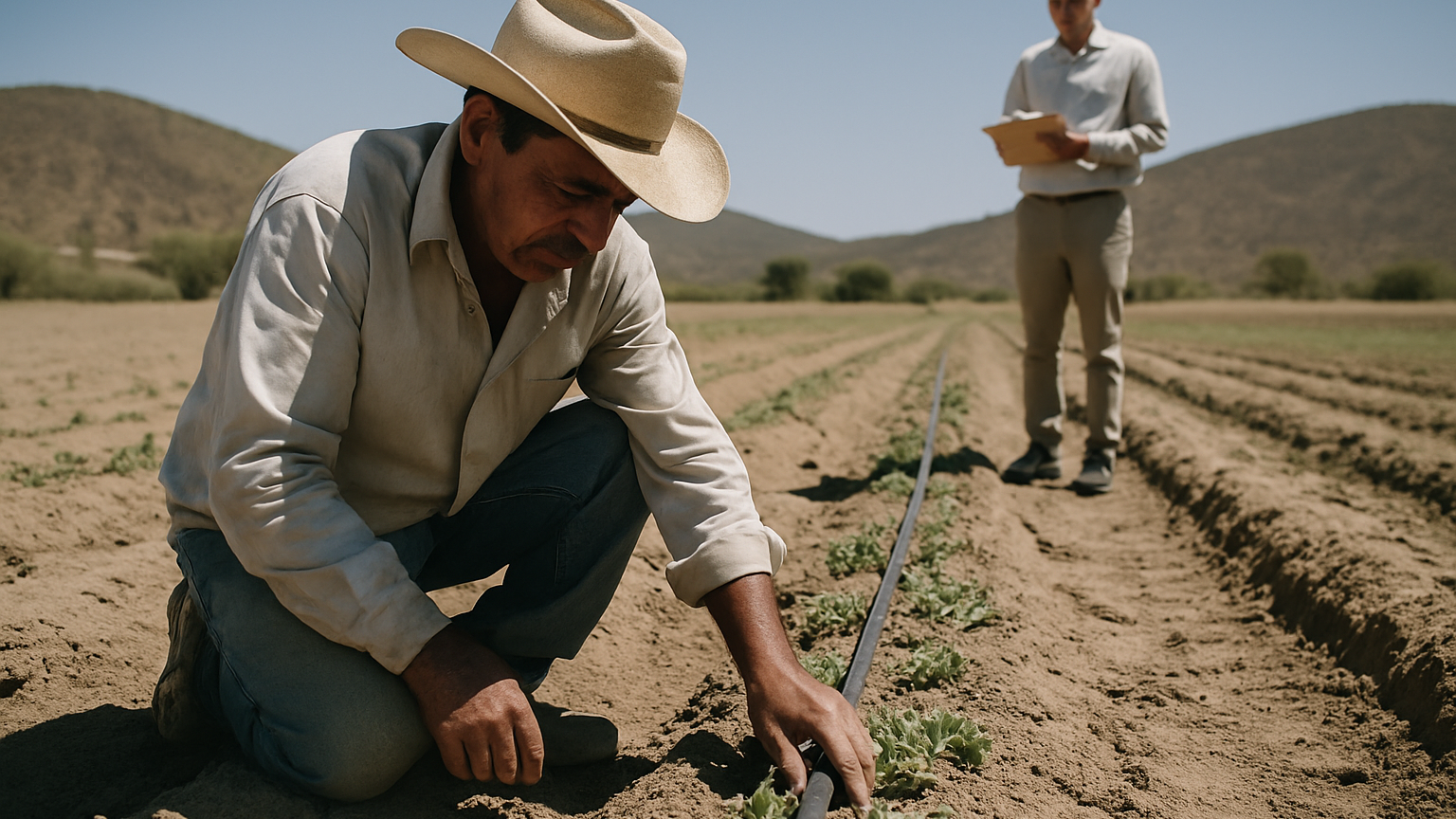 Riego de precisión busca conservar un millón de m³ de agua en México