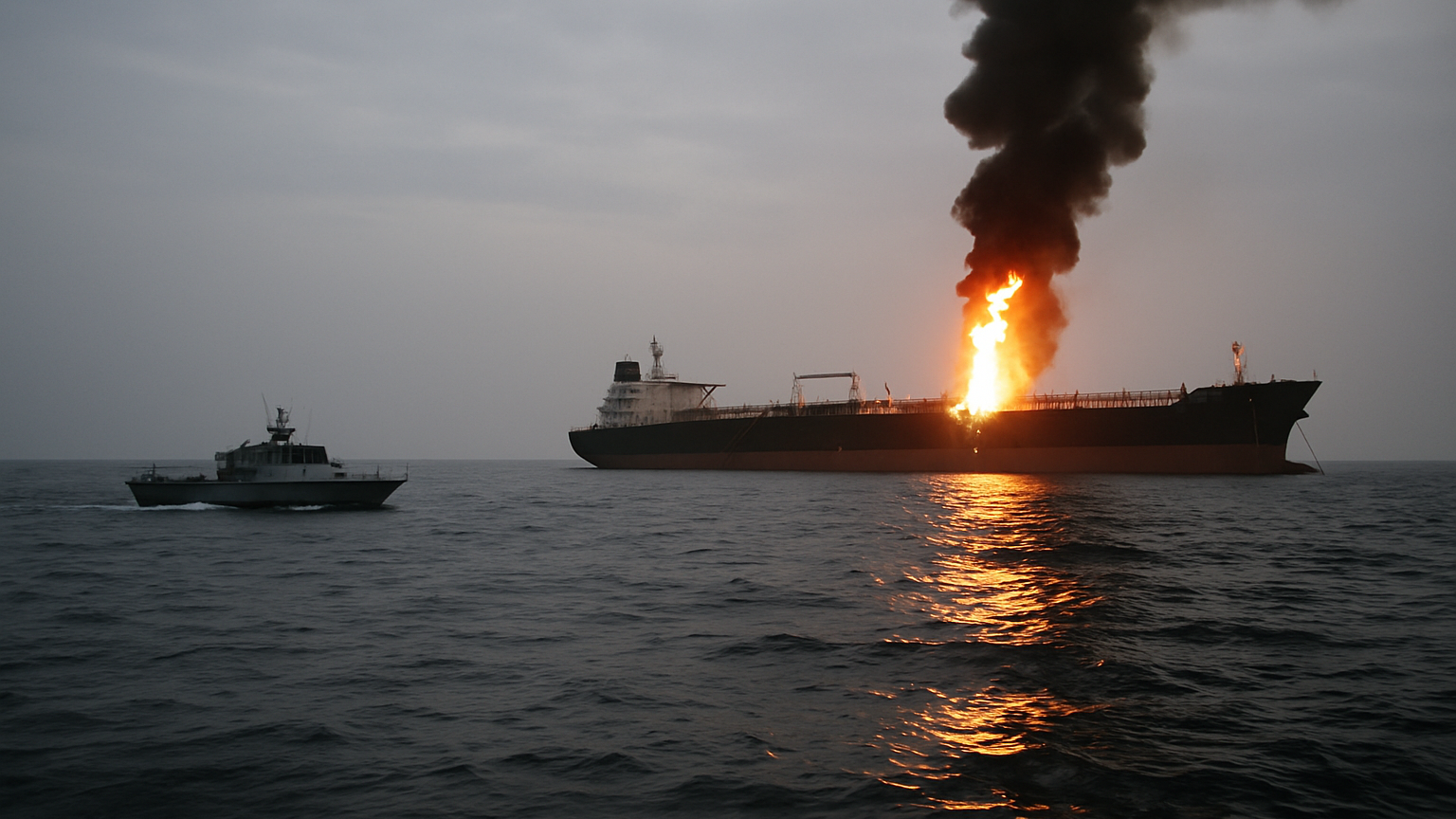 Estrecho de Ormuz: Irán reporta dos petroleros incendiados y retenidos