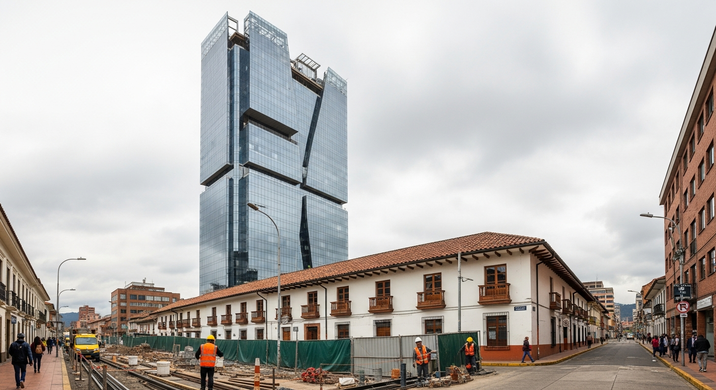 Edificio futurista transformará el centro histórico de Bogotá